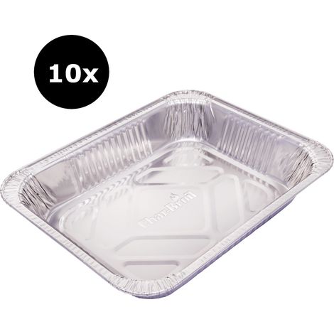 Char-Broil Aluminiumschalen XL BBQ Zubehör Auffang-Grillschale Einweg 10er-Set (1/3)