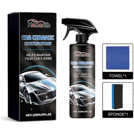 Kit de revêtement céramique pour voiture (3 pièces) - Traitement haute brillance et hydrofuge (1/4)