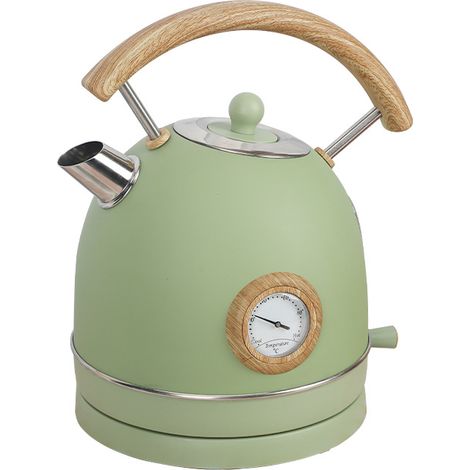 1,8 Liter Fassungsvermögen, 2200 W, Temperaturanzeige, 360°-Sockel, Edelstahl, Vintage-Stil (1/4)
