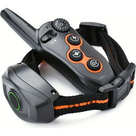 Collier de dressage pour chien avec télécommande anti-aboiements, modèle 23622.05 pouces, rechargeable et étanche. (1/5)