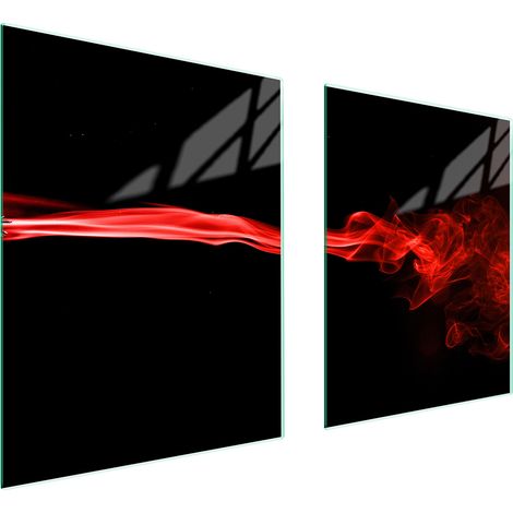 PLAQUE DE PROTECTION EN VERRE POUR POÊLE 85x52 NOIRE (1/5)