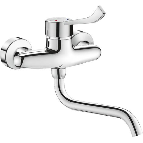 Delabie EHM W.-Mont.,Stdd-Anschl., Hygienehebel, Schwenkausl. L200mm (1/2)