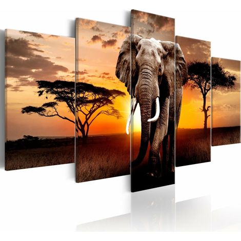 Tableau migration des éléphants - 100 x 50 cm (1/4)