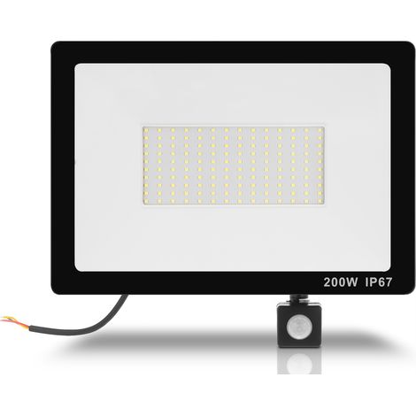 PROYECTOR LED HALÓGENO PARA EXTERIOR DE PARED SOBRE GARAJE 200W PREMIUM (1/5)