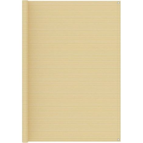 Tapis extérieur Tapis de tente Tapis de Camping 200x400 cm Beige 52706 (1/4)