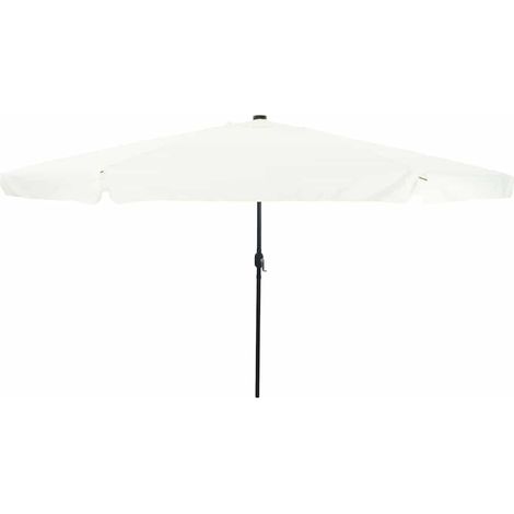Garten-Sonnenschirm Sand und Anthrazit 395 x 395 x 245 cm