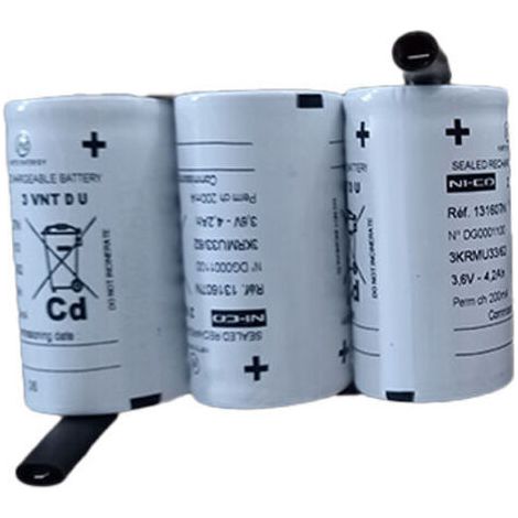 Batterie de secours Arts Energy 3.6V 4Ah NiCd - Compatible modèles 781881, 326590 - MGN7432 (1/2)