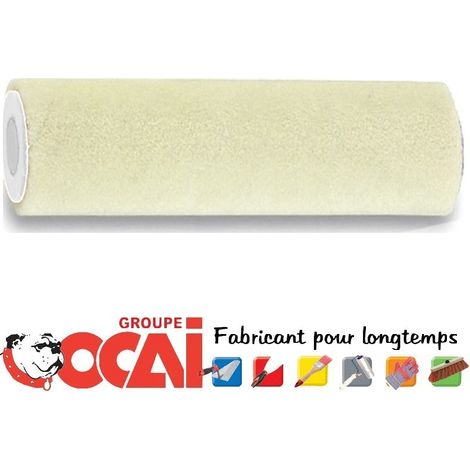TOPLAK rouleau peinture OCAI spécial laque en velours pur laine L.180 mm Poils: 4mm