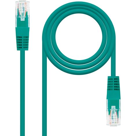 Rj45 Cat6a Utp Cu Lszh 0,25m Verde Nanocable 10.20.1800-l25-gr