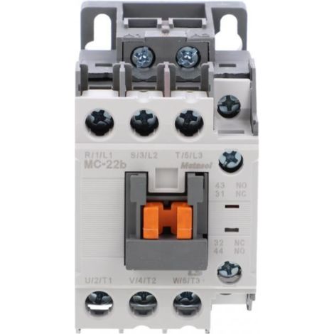 Contacteur 22A 3P 11kW 230V AC 1Z1R MC-22b 230VAC 1a1b 1347000800
