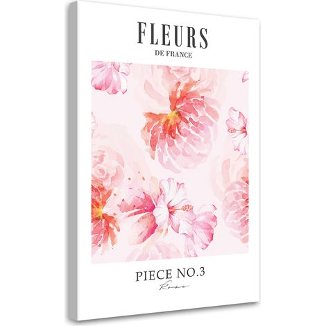 Tableau sur toile Fleurs en France 60x90 (1/5)