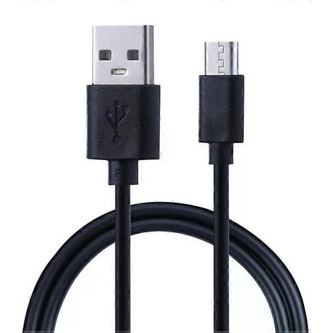 Câble de chargement micro USB - 50 cm, noyau en cuivre, design noir résistant (1/4)
