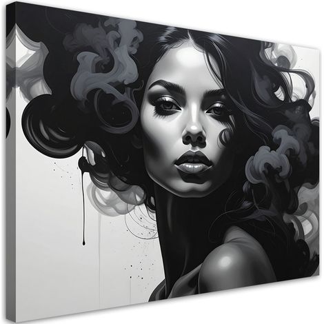 Impresión de Imagen Retrato de mujer humo negro 30x20 (1/5)