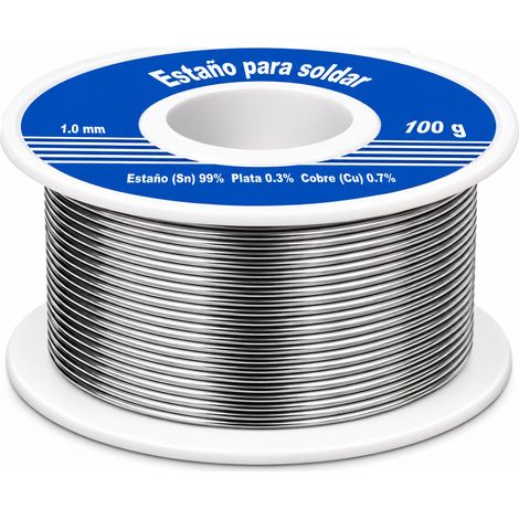 Estaño para Soldar Sin Plomo 100 g  Ø 1,0 mm 1.0 mm (1/5)