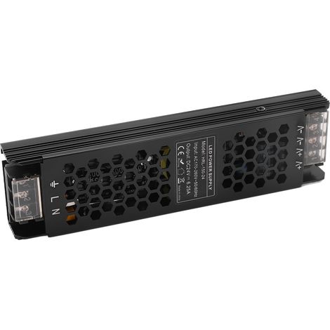 Ultraflaches 150W LED-Netzteil, Konstantspannung 24V DC, effizienter Kühlwandler, AC170-260V Eingang, Lichttreiber für Beleuchtung, niedriges Profil. (1/5)