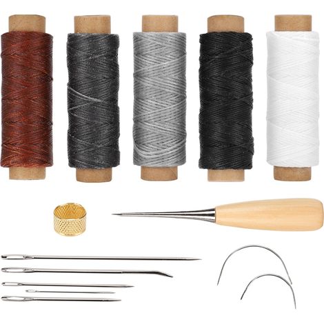 Kit de Travail du Cuir, Outils de Selle pour Perçage et Sculpture DIY (1/5)