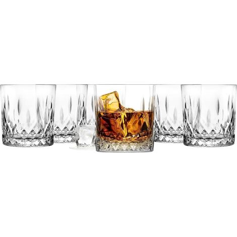 Verre À Whisky Set Verre A Whisky 6X280Ml Verre Rhum Accessoires Pour Les Amateurs De Whisky Transparent (1/5)