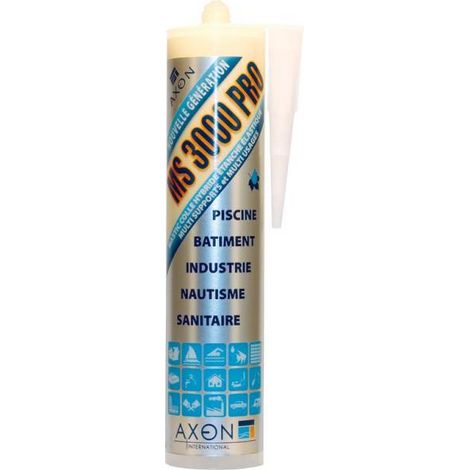 Mastic colle hybride transparent 290ml – Colle sous l'eau – Excellente adhérence sur tous supports – Pour milieu humide et vibrations