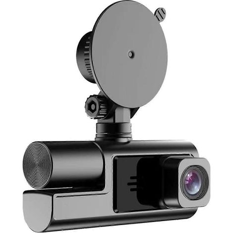 Caméra embarquée Full HD pour voiture, avec enregistreur de conduite avant et intérieur, grand angle de 140°, capteur G et enregistrement en boucle. (1/4)