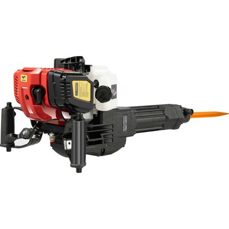 Marteau Brise-Roche, 1900W, 52CC, 15 kg, Énergie d'Impact 20-55 J, Vitesse Max 6500 tr/min (1/5)