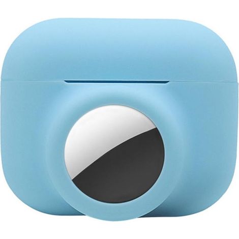 Blaue AirPods Pro Hülle, 2-in-1 Silikonhülle für AirTags – Schutz vor Verlust für Ohrhörer, robuste Schutzhülle für AirPods Pro (1/5)