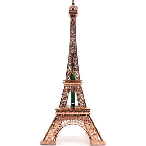 Eiffelturm-Modell, Pariser Eiffelturm-Statue mit LED-Eiffelturmfigur zur Tischdekoration, 2 Stück