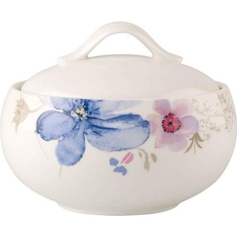 Villeroy & Boch Mariefleur Gris Basic Zuccheriera, Porcellana Premium, Bianco/Multicolore (1/2)