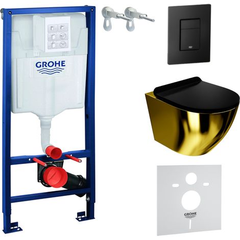 GROHE WC Set mit Vorwandelement, Wand-WC und Spülknopf (1/5)