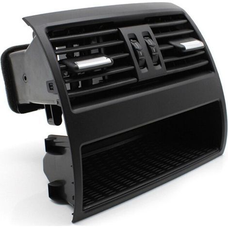 Climatiseur de Console ArrièRe Grille de Ventilation D'Air Frais PièCe Compele pour SéRie 5 F10 F11 64229172167 (Noir) (1/2)