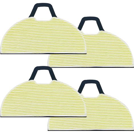 Shark RV2410 2610WD 2610WA/WFUS Accessoires de chiffon de vadrouille, tampon de remplacement pour aspirateur, tampon de remplacement en microfibre douce lavable et réutilisable (4 pièces) (1/5)