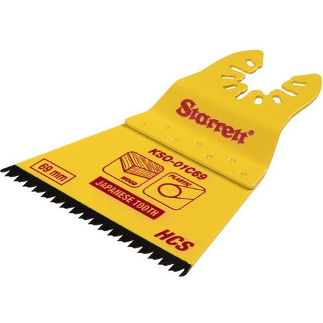 Starrett KSO-01C69 Flat-sided HCS Oscillating Blade - Japanese Teeth 69 x 42mm x 14 TPI (1/3)