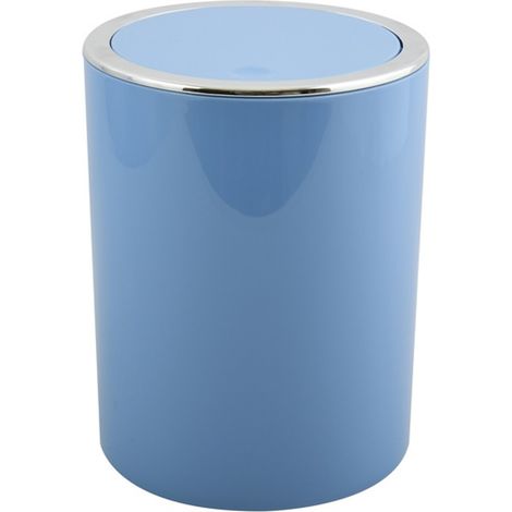 Spirella Kamaka Pattumiera ribaltabile, Capacità 6L, Blu Pastello