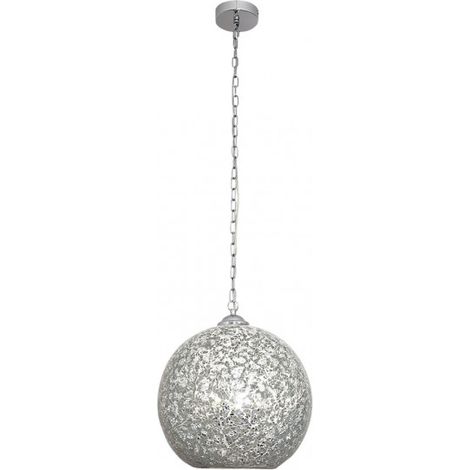 MOSAICO Pendelleuchte in Chrom Farbe Tenor dimmbar FABRILAMP