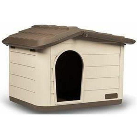 Kerbl Katzenhaus für den Außenbereich 60x51x41 cm Mocca Braun