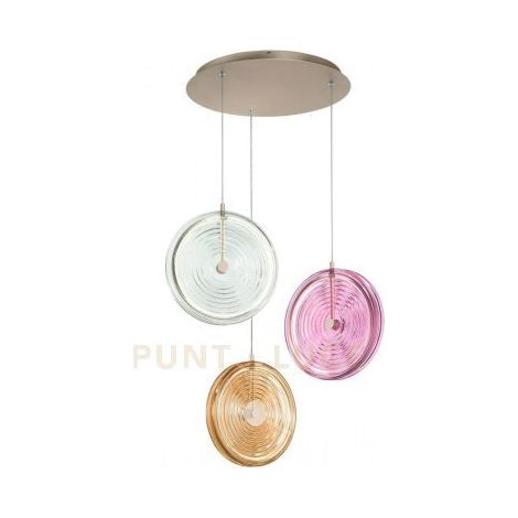 SOSPENSIONE MULTIPLA JOKEY/3 SEZA VETRI ACQUISTABILE SEPARATAMENTE LED 3000K 3078LM 36W