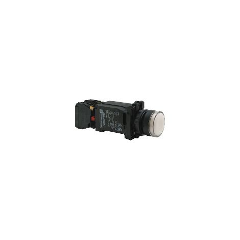 Harmony bt-pous lumineux blanc Ø22 - impulsion - 120V - 1O+1F - XB5AW3135