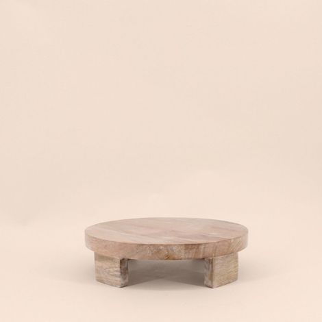 Plateau rond en bois sur pieds 25cm