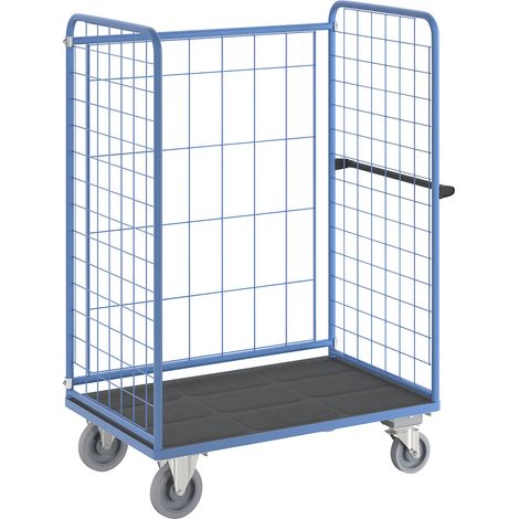 eurokraft pro, Chariot à tablettes à trois côtés grillagés, (1/5)