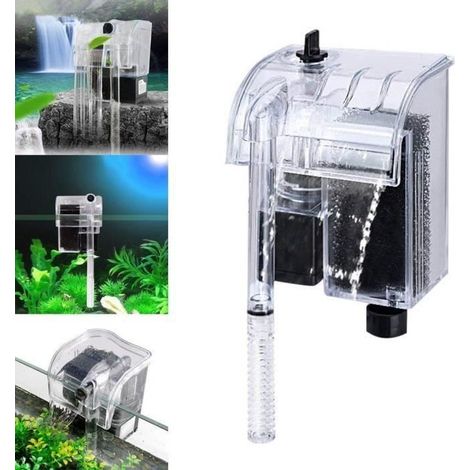 Filtre extérieur à Cascade Moteur Haute Performance Pompe Externe 4 W 130 l-h Aquarium Poissons Eau Douce Salée Marin sopo1129