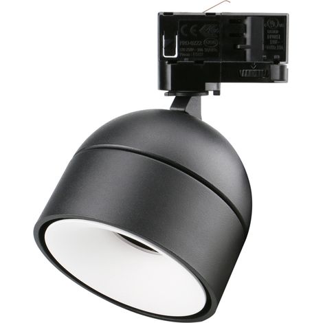 Proyector carril tilt UKU2 Corte de fase L,C LED COB 7W 881lm(728lm)/913lm(712lm)/954lm(759lm) CRI90 2700K/3000K/4000K 36º Negro Blanco