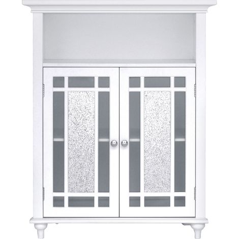 Teamson Home Windsor Arredo Bagno Armadietto In Legno 2 Porte Bianco ELG-529 (1/5)