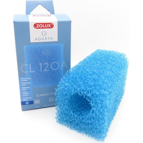 Mousse bleue medium CL 120 A pour pompe classic 120 pour aquarium - zolux