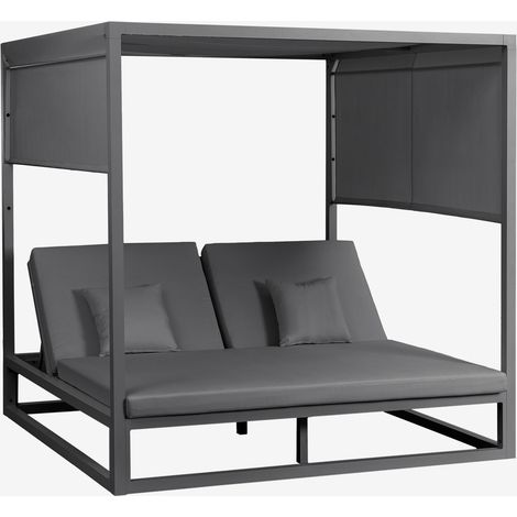 Cama balinesa reclinable en aluminio y tela Nasau SKLUM (1/5)