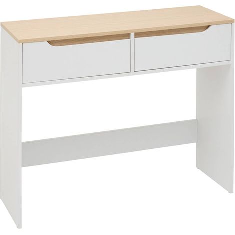 Mueble de televisión luma rectangular, 34 x 100 cm, 2 cajones, blanco - 5five (1/5)