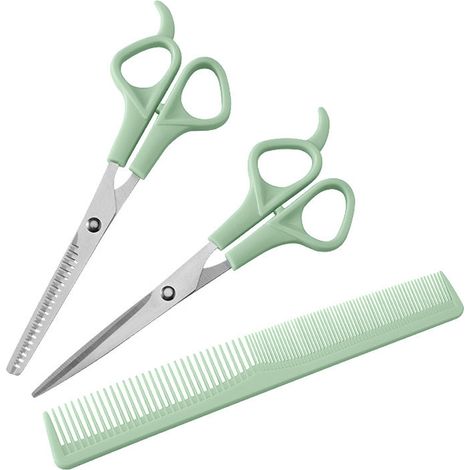 Ciseaux À Cheveux - Ciseaux De Coiffure Professionnels En Acier Inoxydable - Pour Hommes Femmes Animaux Salon Maison - Lot De 3 (1/5)