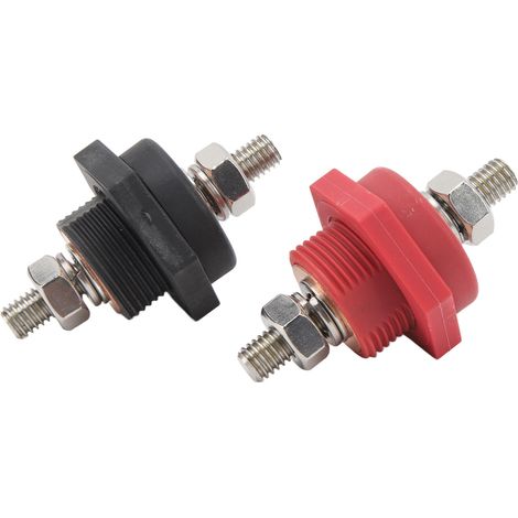 Connecteur de borne batterie DC12V 3/8 pouce, cosse de câble traversante pour voitures, camping-cars et bateaux, jeu de 4 pièces (1/5)