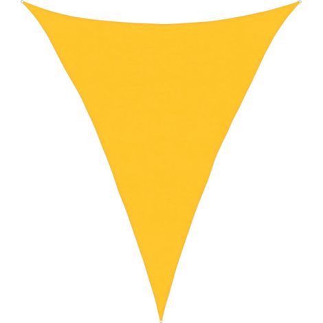 Maison Exclusive - Voile d'ombrage 160 g/m² triangulaire jaune 4x5x5 m PEHD (1/5)