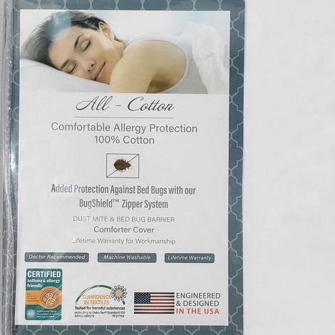 Protège-Matelas 100% Coton Anti-acariens (1/5)