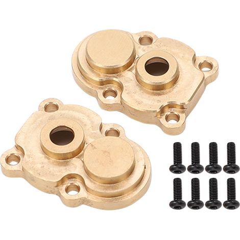 Garde-boue en laiton pour essieu avant/arrière FMS FCX24 1/24, couvercle d'engrenage, accessoire de rechange, 2 pièces, adapté au crawler de grimpe. (1/5)