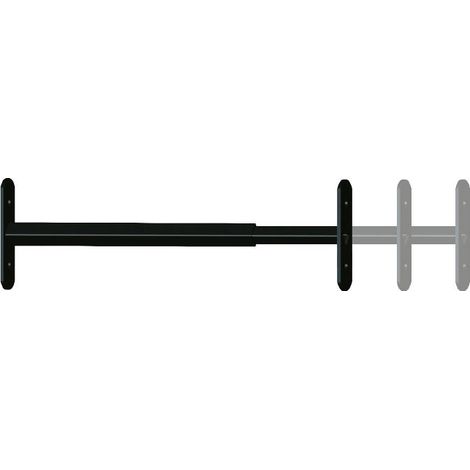 Reja de seguridad telescópica, 1 barra, de 48 a 90 cm, negra AFBAT (1/5)